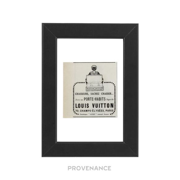 🔴 Louis Vuitton Antique Vintage Newsprint Ad - PORTE-HABITS - Picture 1 of 6